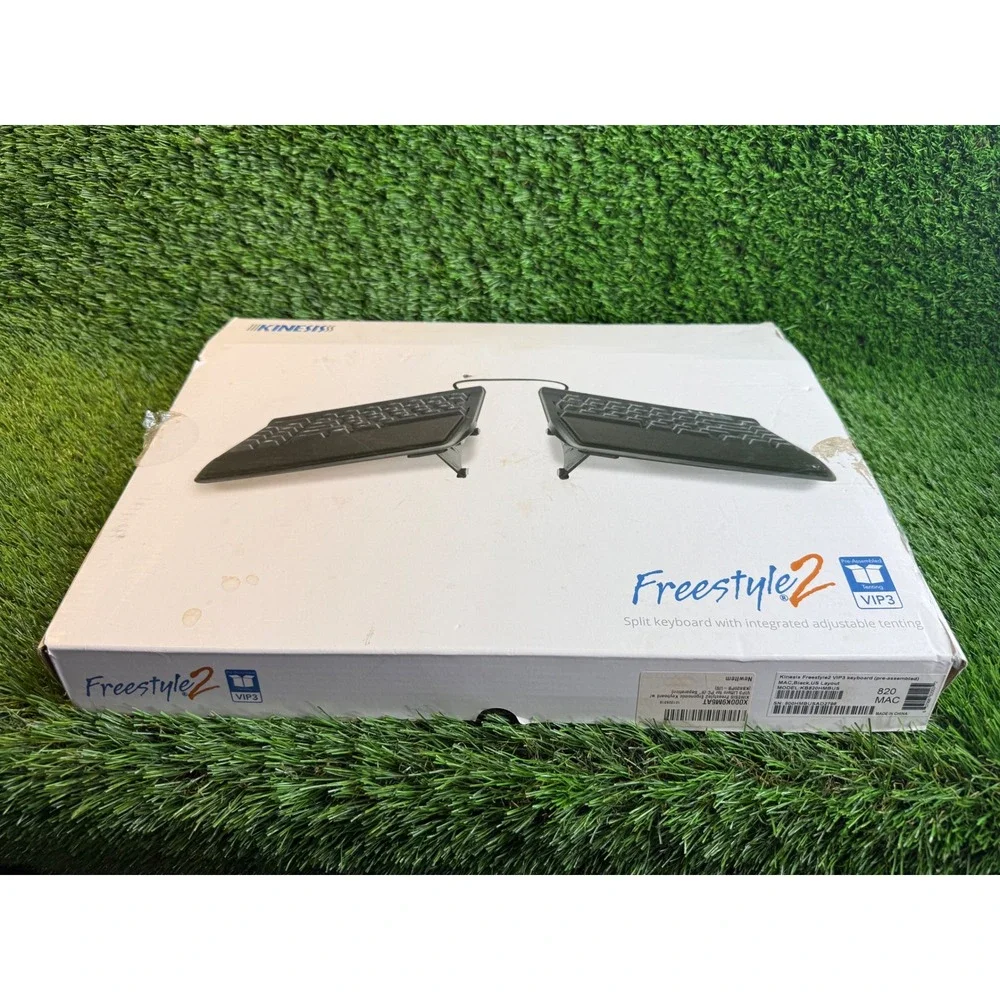 Kinesis Freestyle2 VIP3 Ergonomic Split Keyboard for Mac Black KB820HMBUS Wired